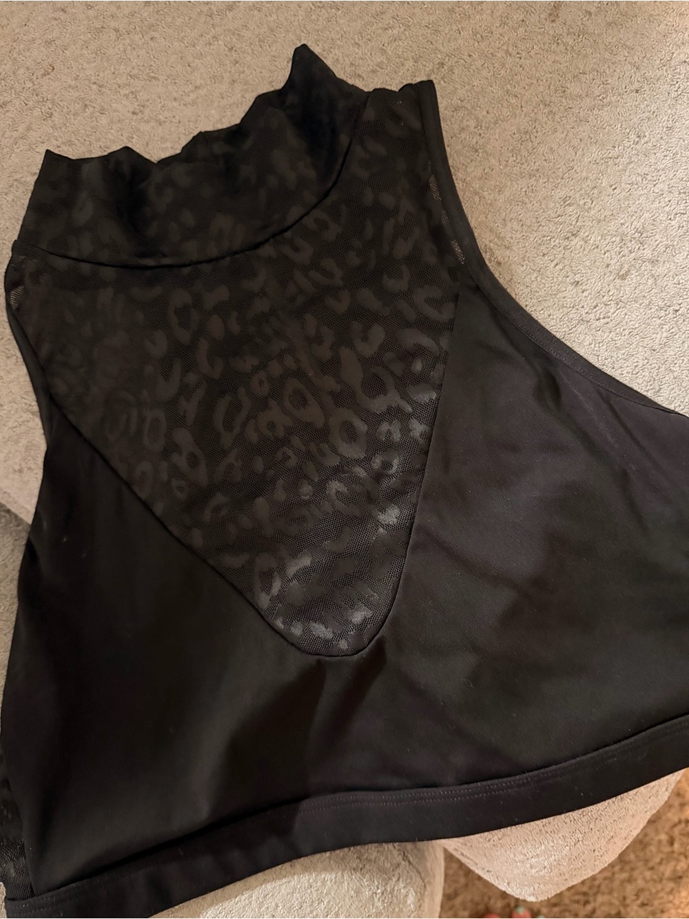 Victoria’s Secret sheer black leopard bralette